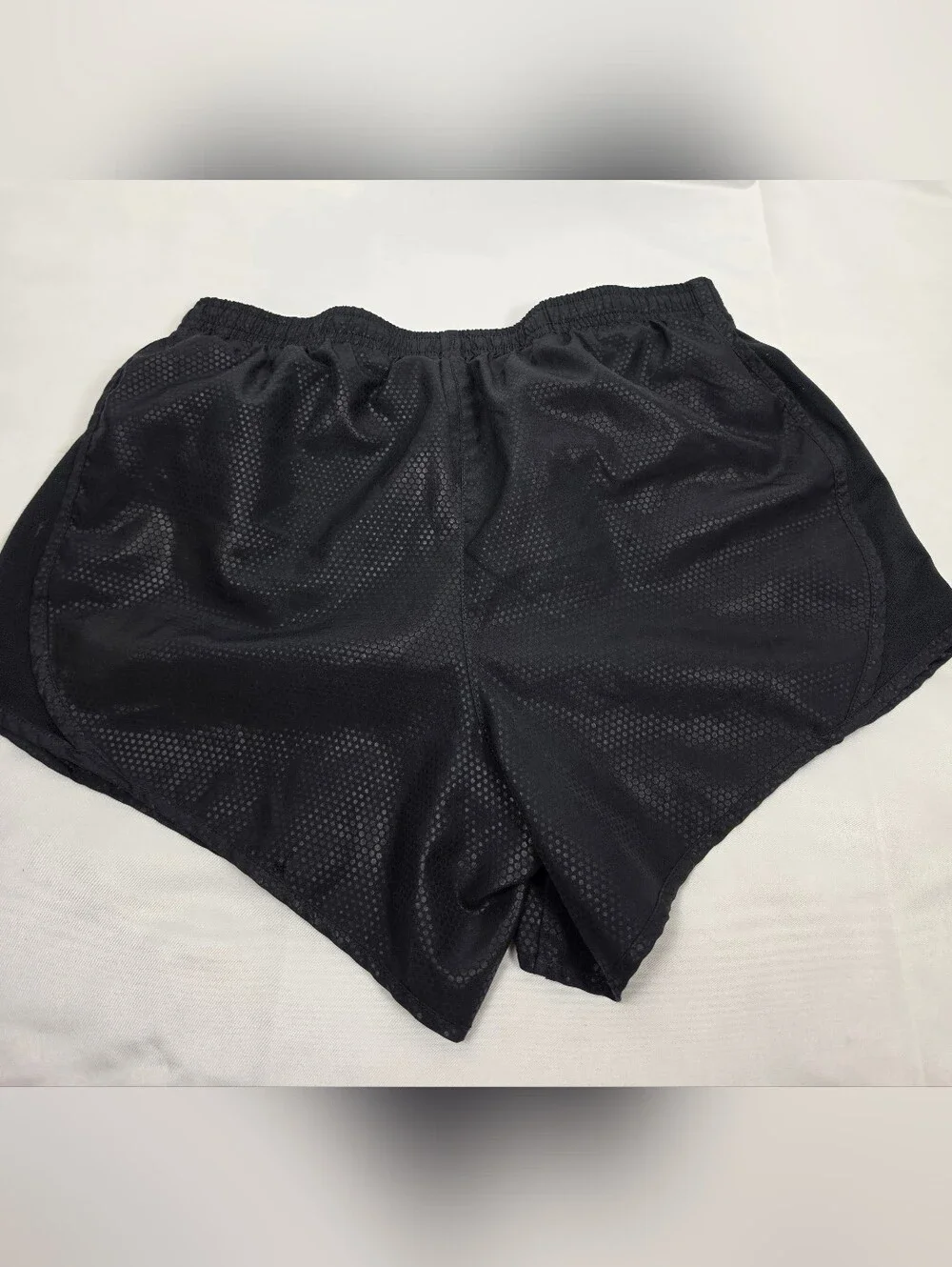 Nike Dri-FIT Tempo Black Textured Pattern Running Shorts Size XS